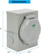 50 Amp Generator Inlet Box-RM50PB