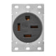 60 Amp 3 Phase 250 Volts Flush Mounting Receptacle Outlet