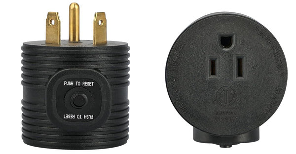 30 Amp Male to 15 Amp Female Electrical Adapter