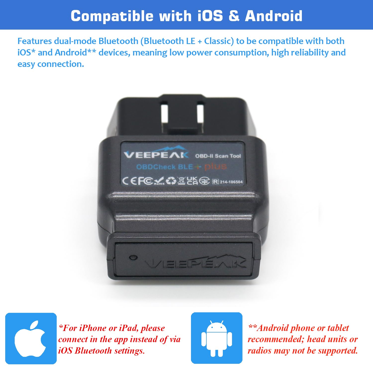 OBDCheck BLE+ Plus – Veepeak