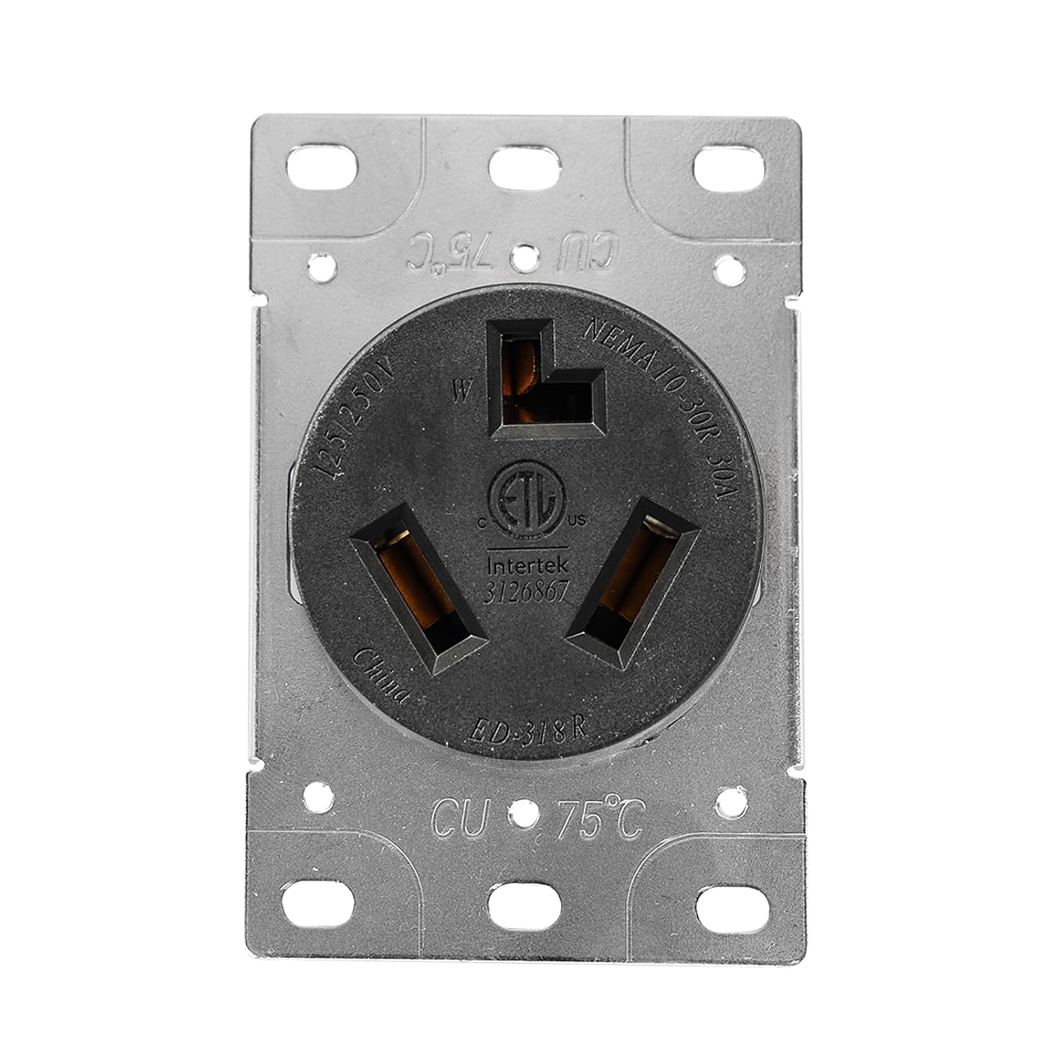 NEMA 10-30R Flush Mounting Receptacle Dryer Outlet – Veepeak