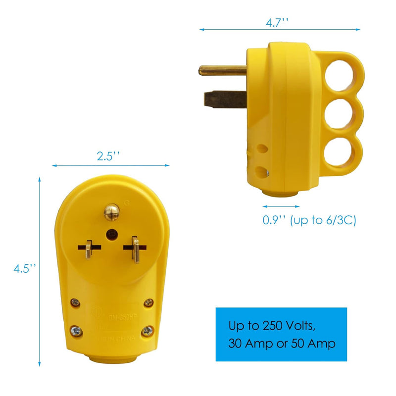 NEMA 6-50P/ 6-30P Plug Replacement-RM-650HP