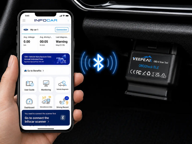 4. Enable Bluetooth and connect in the App